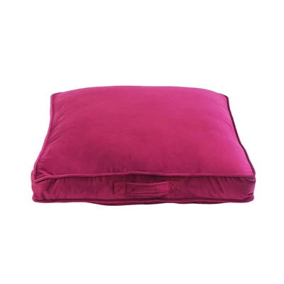 Gambar Informa Bantal Lantai Dacron Velvet Square 65x65 cm - Merah Maroon