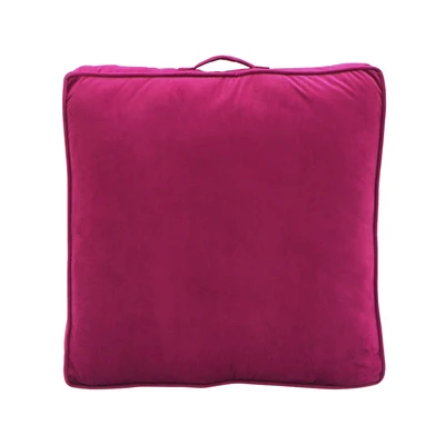 Gambar Informa Bantal Lantai Dacron Velvet Square 65x65 cm - Merah Maroon