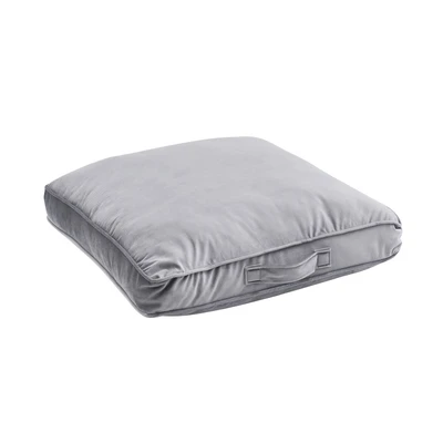 Gambar Informa Bantal Lantai Dacron Velvet Square 65x65 cm - Abu-Abu