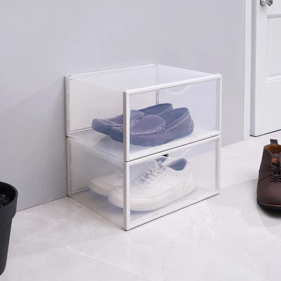 Gambar Stora Kotak Sepatu Side Open Set 2 pcs - Putih