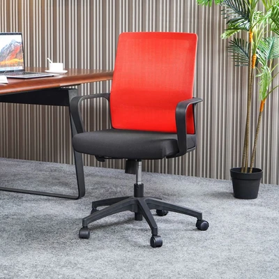 Gambar Informa G Sora Kursi Kantor Sandaran Rendah - Merah/Hitam
