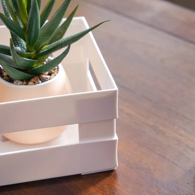 Gambar Stora Keranjang Penyimpanan Modular 22.5x15.5x9 cm - Putih