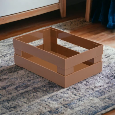 Gambar Stora Keranjang Penyimpanan Modular 22.5x15.5x9 cm - Cokelat