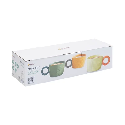 Jual Appetite Akari Mug Porcelain 265 Ml Set 3 Pcs Mix Terbaik | Informa