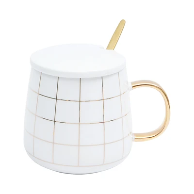Gambar Appetite Akiho Mug Porcelain 350 ml Set 4 pcs - Hitam/Putih
