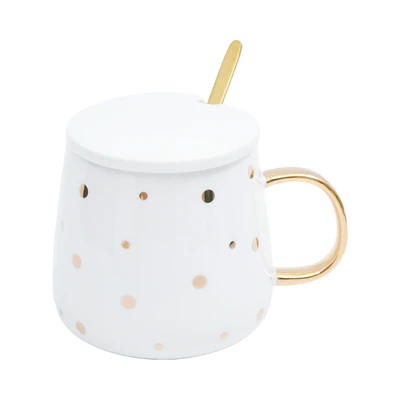 Gambar Appetite Akiho Mug Porcelain 350 ml Set 4 pcs - Hitam/Putih