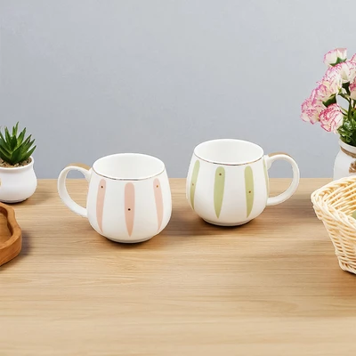 Gambar Appetite Asami Mug Set 2 pcs - Pink/Hijau