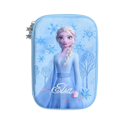 Gambar Disney Tempat Pensil Hardcase 3D Frozen Ukuran L - Biru