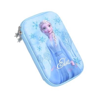 Gambar Disney Tempat Pensil Hardcase 3D Frozen Ukuran L - Biru