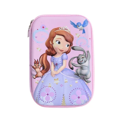 Gambar Disney Tempat Pensil Hardcase 3D Sophia Ukuran L - Pink
