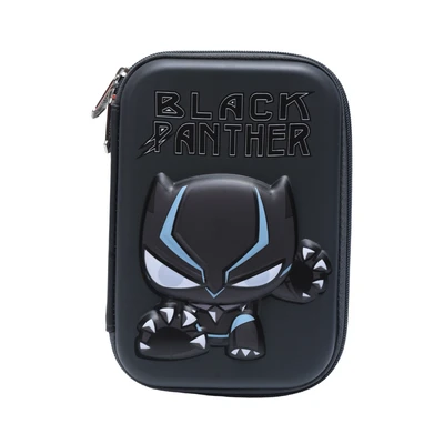 Gambar Marvel Ukuran L Tempat Pensil 3d Hardcase Black Panther - Hitam