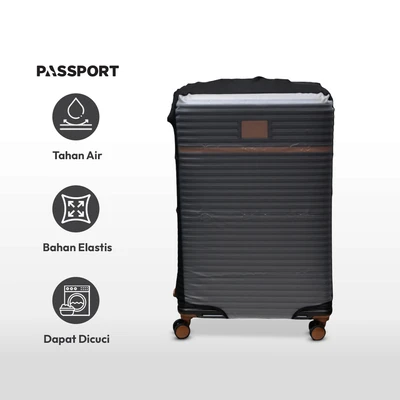 Gambar Passport Sarung Koper Dengan Spandex Ukuran XL Matte Transparan