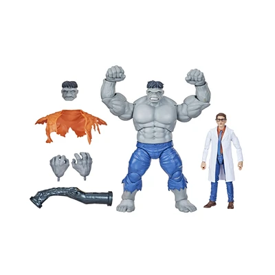 Gambar Marvel Set Action Figure Legends Gray Hulk & Bruce Banner