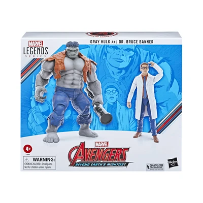 Gambar Marvel Set Action Figure Legends Gray Hulk & Bruce Banner
