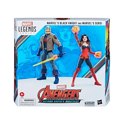 Gambar Marvel Set Action Figure Legends Black Knight & Sersi