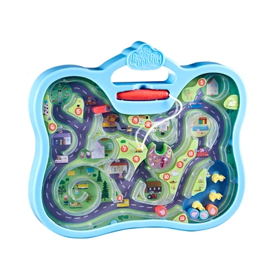 Gambar Peppa Pig Playset Peppas Town Tour Maze - Biru