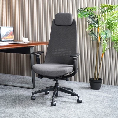 Gambar Sevati Geeta Kursi Kantor Sandaran Tinggi - Hitam