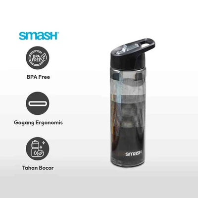 Gambar Smash 700 Ml Botol Minum Fashion Sipper - Hitam