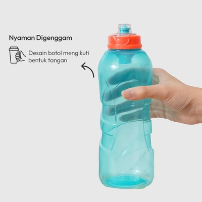 Gambar Smash Botol Minum Plastik Hydro Twist 600 ml - Teal
