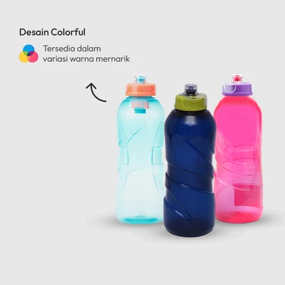Gambar Smash Botol Minum Plastik Hydro Twist 600 ml - Pink/Ungu