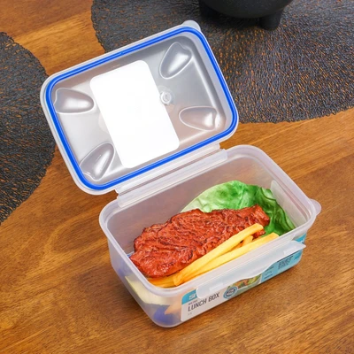 Gambar Smash Kotak Makan 3 Sekat Bento Safe 1.6 Liter - Biru Navy