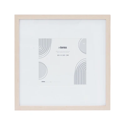 Gambar Informa Bingkai Foto Gallery Dinding MDF 36x36 cm - Cokelat Natural