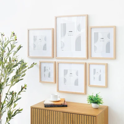 Gambar Informa Bingkai Foto Gallery Dinding MDF 16R - Cokelat Natural