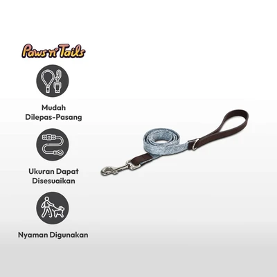 Gambar Paws N Tail Tali & Kalung Anjing Bow Tie Medium