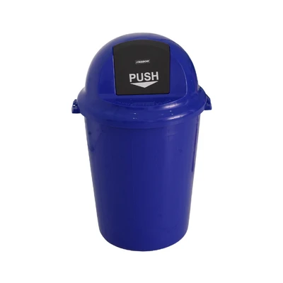 Gambar Krisbow 80 Ltr Tempat Sampah Outdoor Push Cover Nw - Biru