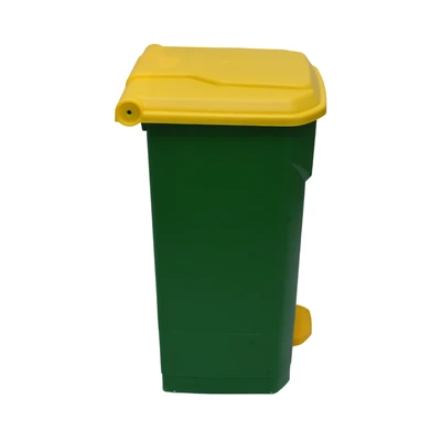 Gambar Krisbow 80 Ltr Tempat Sampah Outdoor Pedal Nw - Hijau/kuning