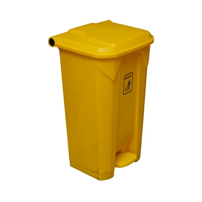 Gambar Krisbow 80 Ltr Tempat Sampah Outdoor Pedal Nw - Kuning