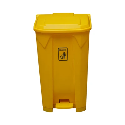 Gambar Krisbow 80 Ltr Tempat Sampah Outdoor Pedal Nw - Kuning