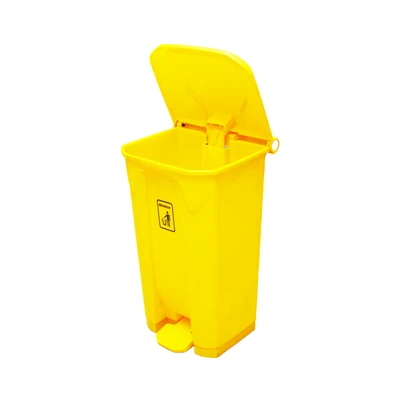 Gambar Krisbow 100 Ltr Tempat Sampah Outdoor Pedal Nw - Kuning