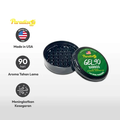 Gambar Paradise Air Bamboo Pengharum Mobil Slim Gel 90