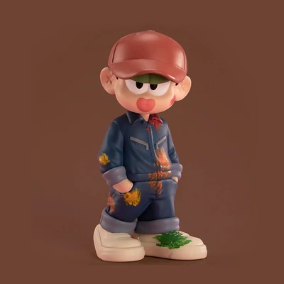 Gambar Pop Mart Minifigure Bazbon Working Boyz Random