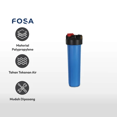 Gambar Fosa 20x4.5 Inch Housing Filter Air - Biru Solid