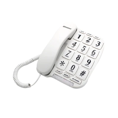 Gambar Krisbow Telepon Analog Big Button - Putih