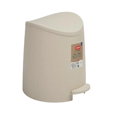 Gambar Tatay Ecohome Tempat Sampah Pedal Plastik 3 Liter - Krem Beige