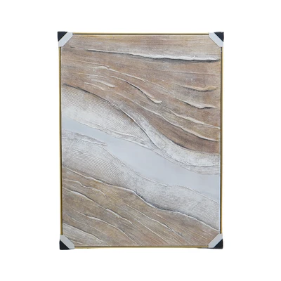 Gambar Informa Lukisan Kanvas Handmade Oil Paint Brown 92.5x122.5 cm - Cokelat