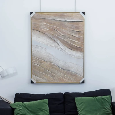 Gambar Informa Lukisan Kanvas Handmade Oil Paint Brown 92.5x122.5 cm - Cokelat
