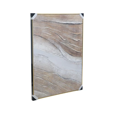 Gambar Informa Lukisan Kanvas Handmade Oil Paint Brown 92.5x122.5 cm - Cokelat