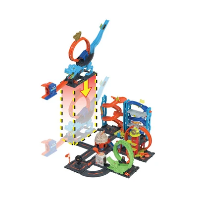 Gambar Hot Wheels Playset City T-rex Chomp Down Hkx42