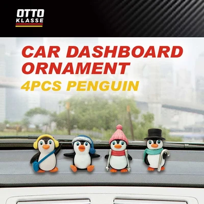 Gambar Otto Klasse Set 4 Pcs Ornamen Dashboard Mobil Penguin