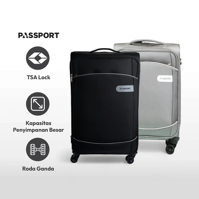 Gambar Passport 28 Inci Cooper Koper Polyester 600d Tsa Lock - Hitam