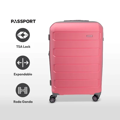 Gambar Passport 24 Inci Pacific Koper Pp Tsa Lock - Pink Geranium