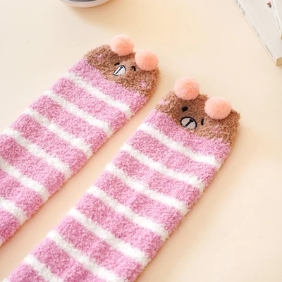 Gambar Ataru Kaos Kaki Winter Panjang - Pink