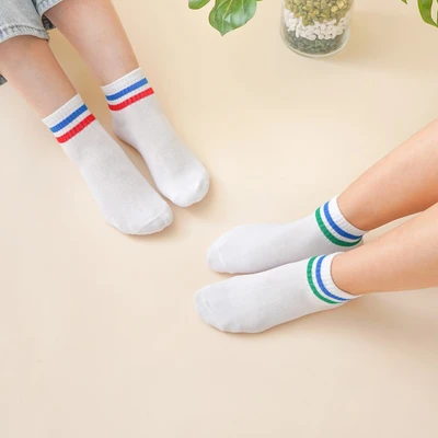 Gambar Ataru Set 3 Pasang Kaos Kaki Stripes - Putih