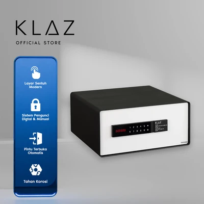Gambar Klaz Brankas Hotel Layar Sentuh 42x37x20 cm HOB - Putih