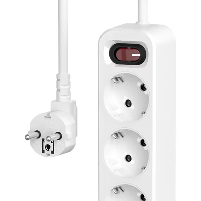 Gambar Krisbow Stop Kontak 3 Soket Dengan USB-C 20 Watt & 2 USB-A