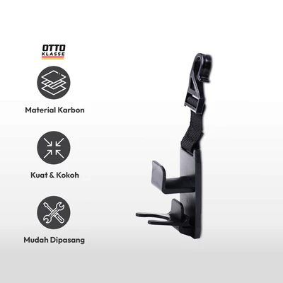 Gambar Otto Kalasse Car Headrest Hook 2510a - Hitam